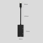Adattatore 3 in 1 USB-C maschio a 3,5 mm con ricarica PD 60W