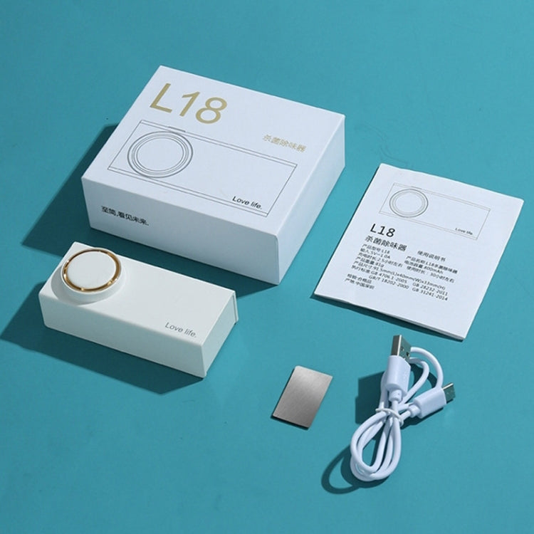 L18 Deodorante per frigorifero Sterilizzazione Deodorizzazione Conservazione degli odori Purificatore d'aria per auto di piccole dimensioni, L18 White, L18 Green