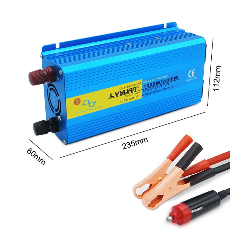 Inverter solare a onda sinusoidale pura LVYUAN 2000W per auto, 12V To 220V, 24V To 220V, 48V To 220V, 60V To 220V, 72V To 220V, 12V To 220V EU Plug, 12V To 220V UK Plug, 12V To 220V AU Plug, 12V To 110V US Plug