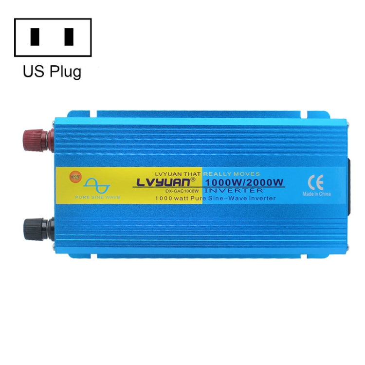 Inverter solare a onda sinusoidale pura LVYUAN 2000W per auto, 12V To 220V, 24V To 220V, 48V To 220V, 60V To 220V, 72V To 220V, 12V To 220V EU Plug, 12V To 220V UK Plug, 12V To 220V AU Plug, 12V To 110V US Plug