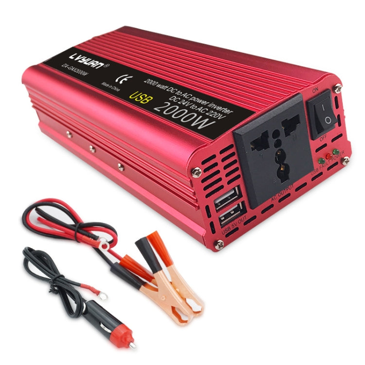 Convertitore di alimentazione USB doppio inverter per auto LVYUAN, 12V to 220V 1500W, 24V to 220V 1500W, 12V to 220V 1500W UK Plug, 12V to 220V 1500W AU Plug, 12V to 110V 1500W US Plug, 12V to 220V 2000W, 24V to 220V 2000W, 12V to 220V 2000W UK Plug   ...