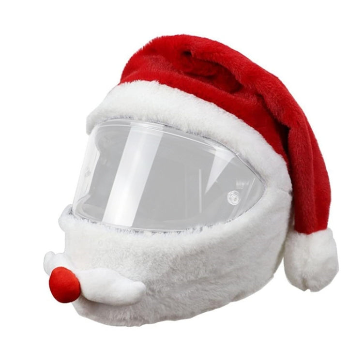 Casco da motociclista Cappello natalizio Copri casco da Babbo Natale pazzo divertente all'aperto, Helmet Christmas Hat