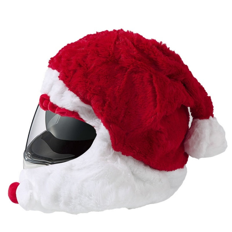 Casco da motociclista Cappello natalizio Copri casco da Babbo Natale pazzo divertente all'aperto, Helmet Christmas Hat
