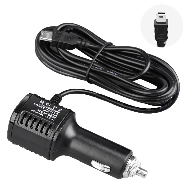 Caricabatteria per auto H519 Registratore di guida Cavo di alimentazione Dual USB con linea di ricarica del display, specifica:, Mini Straight, Mini Right Elbow, Mini Left Elbow, Micro Straight, Micro Left Elbow, Micro Right Elbow