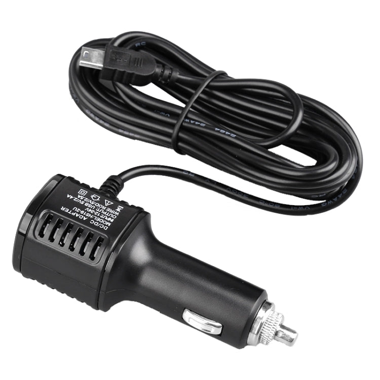 Caricabatteria per auto H519 Registratore di guida Cavo di alimentazione Dual USB con linea di ricarica del display, specifica:, Mini Straight, Mini Right Elbow, Mini Left Elbow, Micro Straight, Micro Left Elbow, Micro Right Elbow