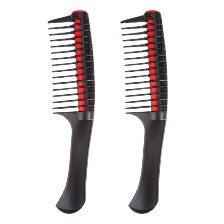 2 PCS 0089 Parrucchiere Tintura per capelli Spazzola per acconciature Rotolamento Cuore Capelli lisci Pettine Spazzolatura Strumenti per parrucchieri