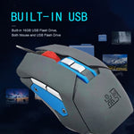 9 tasti 1600 DPI Office Game Mouse di programmazione macro vocale ad attivazione vocale USB, lunghezza cavo: 2 m, MOS9A, MOS9T