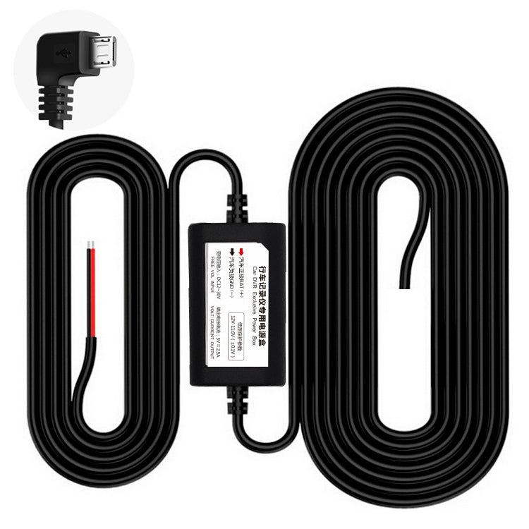 2 PCS Car OBD Protezione a bassa tensione Monitor di parcheggio Cavo di alimentazione 12V Turn 5V 2.5A Step-down Line, Specifica:, Mini Right Elbow, Mini Left Elbow, Mini Straight, Micro Left  Elbow, Micro Right Elbow, Micro Straight