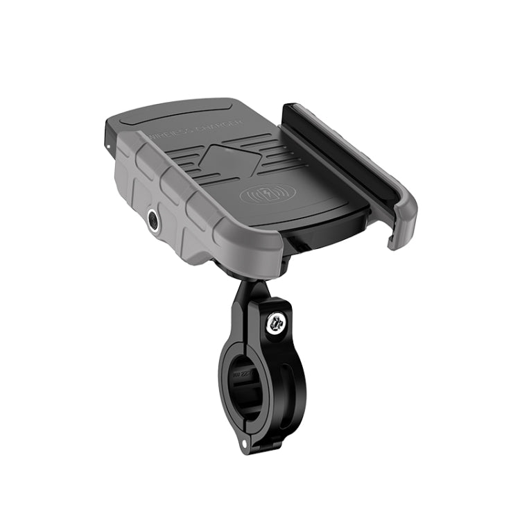 Staffa per telefono cellulare con ricarica wireless per moto M9 Staffa per navigazione per telefono cellulare con ricarica rapida da 15 W, M9 (Black), M9 (Blue), M9 (Red), M9 (Gray)