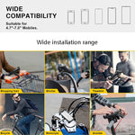 H18 Staffa per telefono cellulare per bicicletta Operazione con una sola mano per moto Telaio di navigazione per telefono cellulare, H18