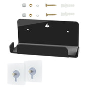 Console di gioco Staffa di archiviazione a parete Accessori per console di gioco Rack di archiviazione per Nintendo Switch, Acrylic Black, Acrylic Transparent