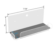 Console di gioco Staffa di archiviazione a parete Accessori per console di gioco Rack di archiviazione per Nintendo Switch, Acrylic Black, Acrylic Transparent
