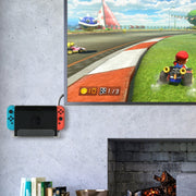 Console di gioco Staffa di archiviazione a parete Accessori per console di gioco Rack di archiviazione per Nintendo Switch, Acrylic Black, Acrylic Transparent