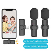 Microfono wireless lavalier per smartphone compatibili