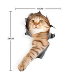 3D Stereo Cat Car Sticker Car Body Graffi e adesivi di occlusione, Style 1 Small, Style 2 Small, Style 3 Small, Style 4 Small, Style 1 Large, Style 2 Large, Style 3 Large, Style 4 Large