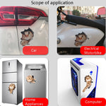 3D Stereo Cat Car Sticker Car Body Graffi e adesivi di occlusione, Style 1 Small, Style 2 Small, Style 3 Small, Style 4 Small, Style 1 Large, Style 2 Large, Style 3 Large, Style 4 Large