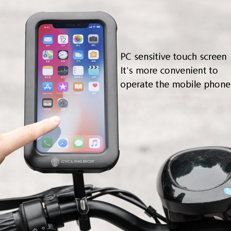CYCLINGBOX BG-2937 Staffa per telefono cellulare per bicicletta Borsa impermeabile Simulazione Cornice per telefono cellulare, CYCLINGBOX BG-2937