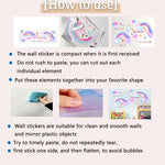 ZSZ1198B Luce notturna Luna Farfalla Adesivi murali Camera dei bambini Camera da letto Adesivi murali decorativi semplici, Night Light Moon Butterfly