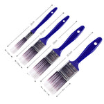 5 PCS H-240 Spazzola per la pulizia degli angoli delle fessure della presa d'aria dell'aria condizionata dell'auto, dimensioni:, 0.5 inch, 1 inch, 1.5 inch, 2 inch