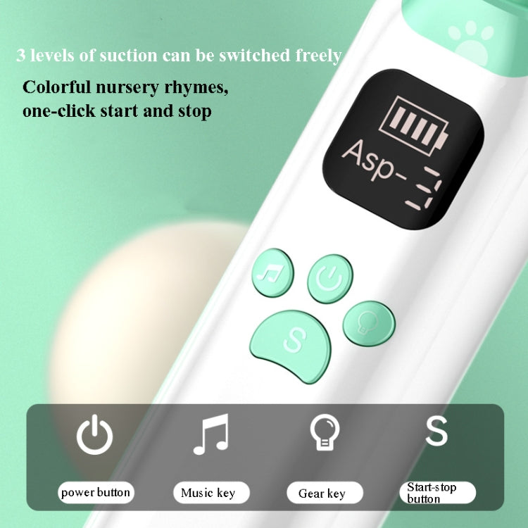 Aspiratore nasale elettrico per neonati con dispositivo nasale regolabile a 3 marce, Electric Nasal Aspirator