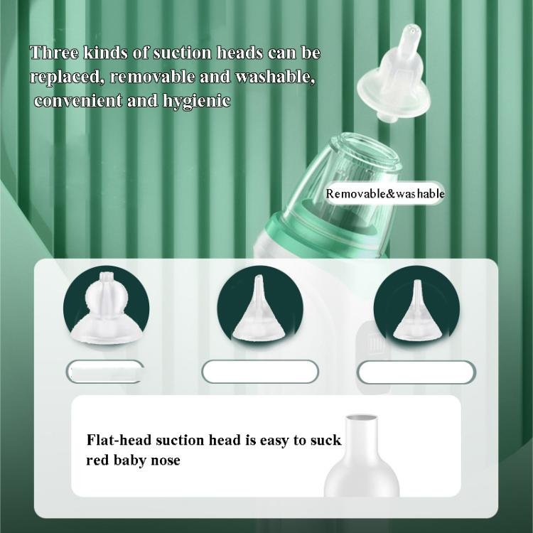Aspiratore nasale elettrico per neonati con dispositivo nasale regolabile a 3 marce, Electric Nasal Aspirator