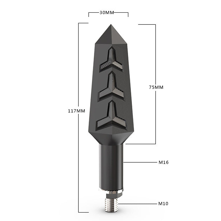 1 paio VS6-6 fanale posteriore per sterzo a LED per motocicletta 12V flusso d'acqua luce lampada di svolta, VS6-6
