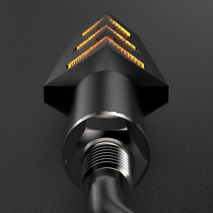 1 paio VS6-6 fanale posteriore per sterzo a LED per motocicletta 12V flusso d'acqua luce lampada di svolta, VS6-6