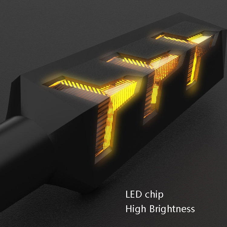 1 paio VS6-6 fanale posteriore per sterzo a LED per motocicletta 12V flusso d'acqua luce lampada di svolta, VS6-6