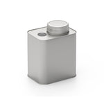 3 lattine quadrate in latta sigillate in metallo, barattoli di latta in polvere di chicchi di caffè, specificazione:, With Air Valve, Without Air Valve