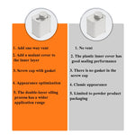 3 lattine quadrate in latta sigillate in metallo, barattoli di latta in polvere di chicchi di caffè, specificazione:, With Air Valve, Without Air Valve