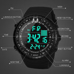 SYNOKE 8209 Sport multifunzionale Nuoto Orologio elettronico da uomo con allarme luminoso impermeabile