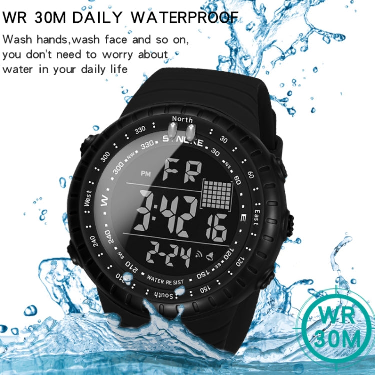 SYNOKE 8209 Sport multifunzionale Nuoto Orologio elettronico da uomo con allarme luminoso impermeabile