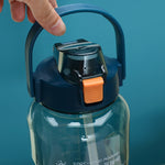 Bicchiere per acqua sportiva di grande capacità Borraccia per acqua portatile a prova di caduta all'aperto, 1.5L, 2L