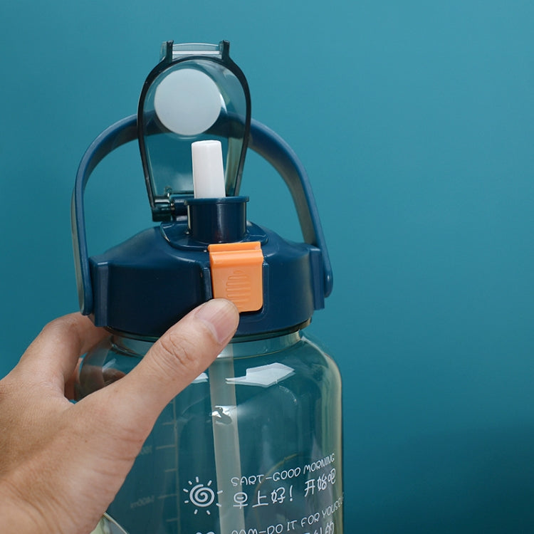 Bicchiere per acqua sportiva di grande capacità Borraccia per acqua portatile a prova di caduta all'aperto, 1.5L, 2L