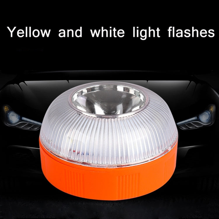 V16 Car LED Spia luminosa di emergenza bianca Forte luce lampeggiante a induzione magnetica