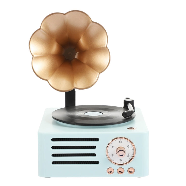 T15 Petunia Retro giradischi in vinile multifunzione wireless Mini Bluetooth Audio, White, Pink, Blue, Yellow