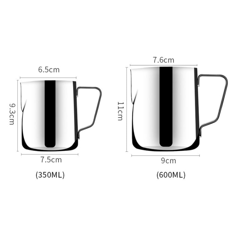 Utensili da caffè per tazza di schiuma di latte in acciaio inossidabile con tazza a fiore, 350ml, 600ml