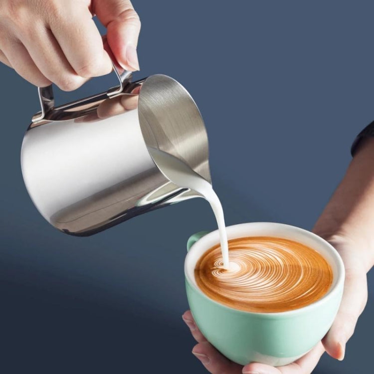 Utensili da caffè per tazza di schiuma di latte in acciaio inossidabile con tazza a fiore, 350ml, 600ml
