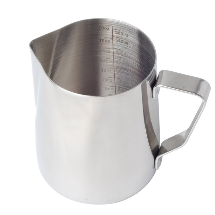 Utensili da caffè per tazza di schiuma di latte in acciaio inossidabile con tazza a fiore, 350ml, 600ml