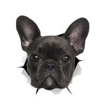 4 adesivi per auto 3D per cuccioli di personalità, adesivi impermeabili per la simulazione di graffi sul corpo dell'auto