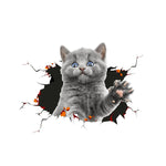 4 PCS Simulazione 3D Adesivi per auto di personalità animale Adesivi per auto in vetro Graffi per auto Adesivi decorativi per occlusione, Dog Head 2, Cat Style 1, Cat Style 2, Cat Style 4, Cat Style 5, Cat Style 6