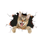 4 PCS Simulazione 3D Adesivi per auto di personalità animale Adesivi per auto in vetro Graffi per auto Adesivi decorativi per occlusione, Dog Head 2, Cat Style 1, Cat Style 2, Cat Style 4, Cat Style 5, Cat Style 6