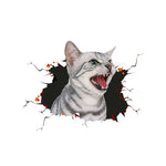4 PCS Simulazione 3D Adesivi per auto di personalità animale Adesivi per auto in vetro Graffi per auto Adesivi decorativi per occlusione, Dog Head 2, Cat Style 1, Cat Style 2, Cat Style 4, Cat Style 5, Cat Style 6