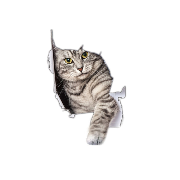 4 PCS Simulazione 3D Adesivi per auto di personalità animale Adesivi per auto in vetro Graffi per auto Adesivi decorativi per occlusione, Dog Head 2, Cat Style 1, Cat Style 2, Cat Style 4, Cat Style 5, Cat Style 6