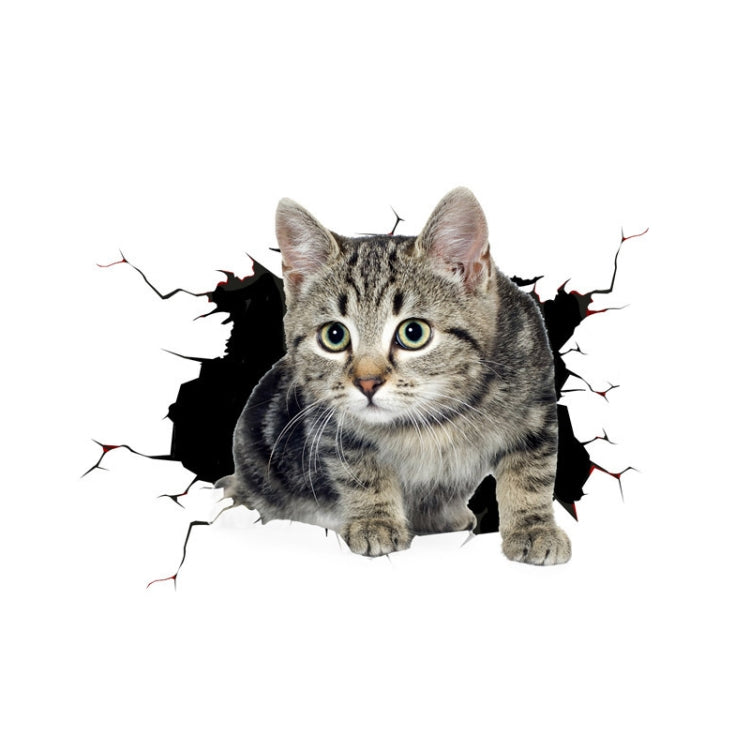 4 PCS Simulazione 3D Adesivi per auto di personalità animale Adesivi per auto in vetro Graffi per auto Adesivi decorativi per occlusione, Dog Head 2, Cat Style 1, Cat Style 2, Cat Style 4, Cat Style 5, Cat Style 6