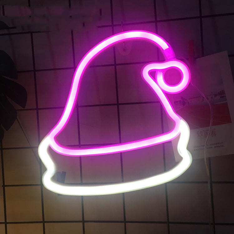 Decorazioni natalizie Luci al neon Ornamenti a parete, Specifiche:, Christmas Hat, Big Bell, Christmas Stock