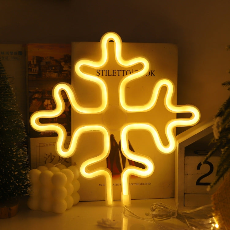 Luci al neon natalizie a parete LED 30x20 cm
