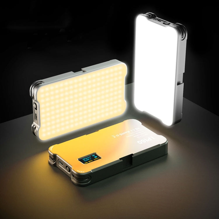 LP160 180 LED Square Pocket Fill Light Dual Color Temperature Portable Mobile Phone SLR Computer Fotografia Luce di riempimento