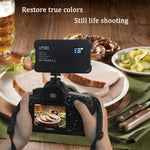 LP160 180 LED Square Pocket Fill Light Dual Color Temperature Portable Mobile Phone SLR Computer Fotografia Luce di riempimento