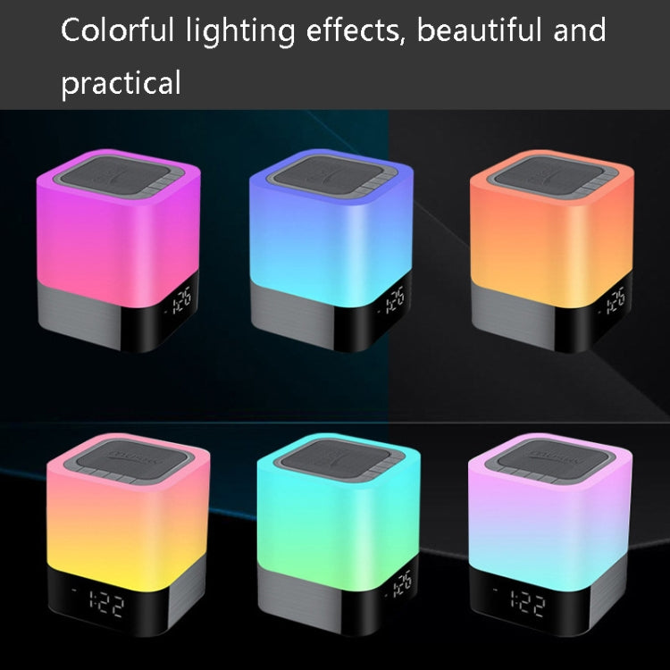 Altoparlante Bluetooth con Sveglia e Lampada da Comodino